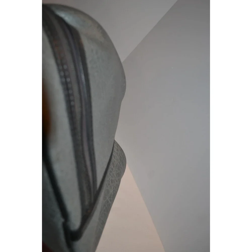 Vintage Bowling Bag Rocking Silver Retro Stripes